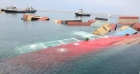 کشتی کانتینری ANIL در اسکله پارس بندر عسلویه غرق شد