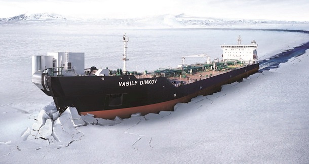 مسیرگشایی روسیه در قطب شمال برای صادرات نفت با نفتکش یخ‌ شکن