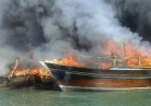 آتش ‌سوزی ۵ لنج در اسکله نخل تقی عسلویه / ۴ شناور ‌کاملا سوختند