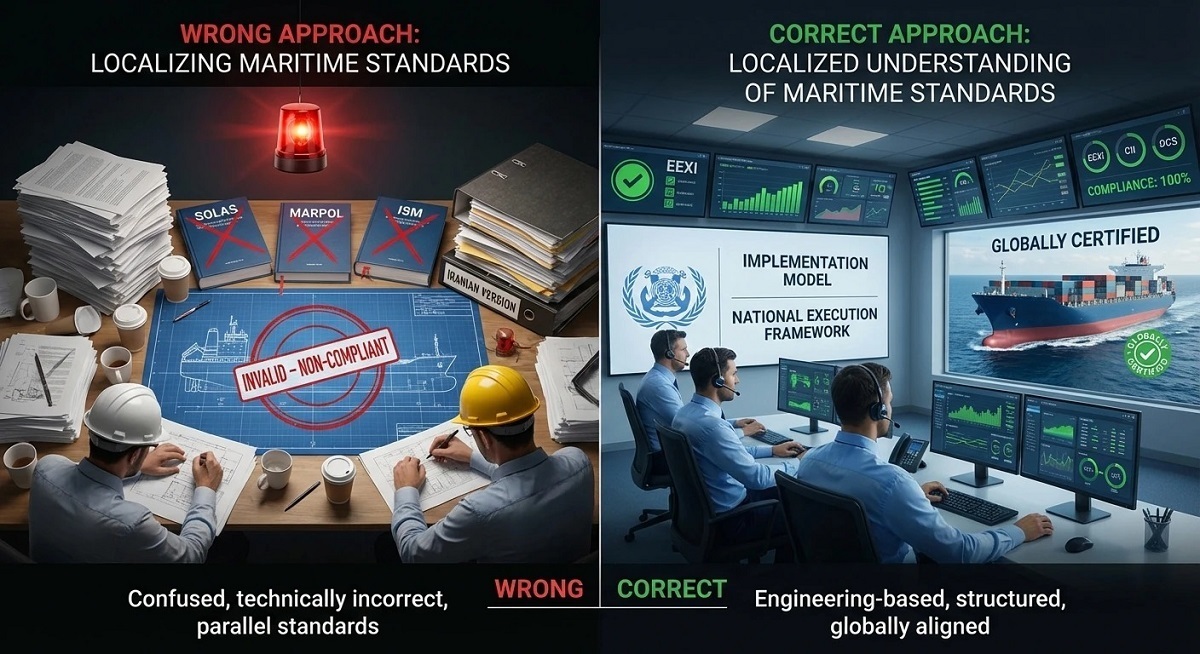از بومی‌سازی تا بومی‌فهمی؛ نقد یک سوءبرداشت در استانداردسازی دریایی ایران
